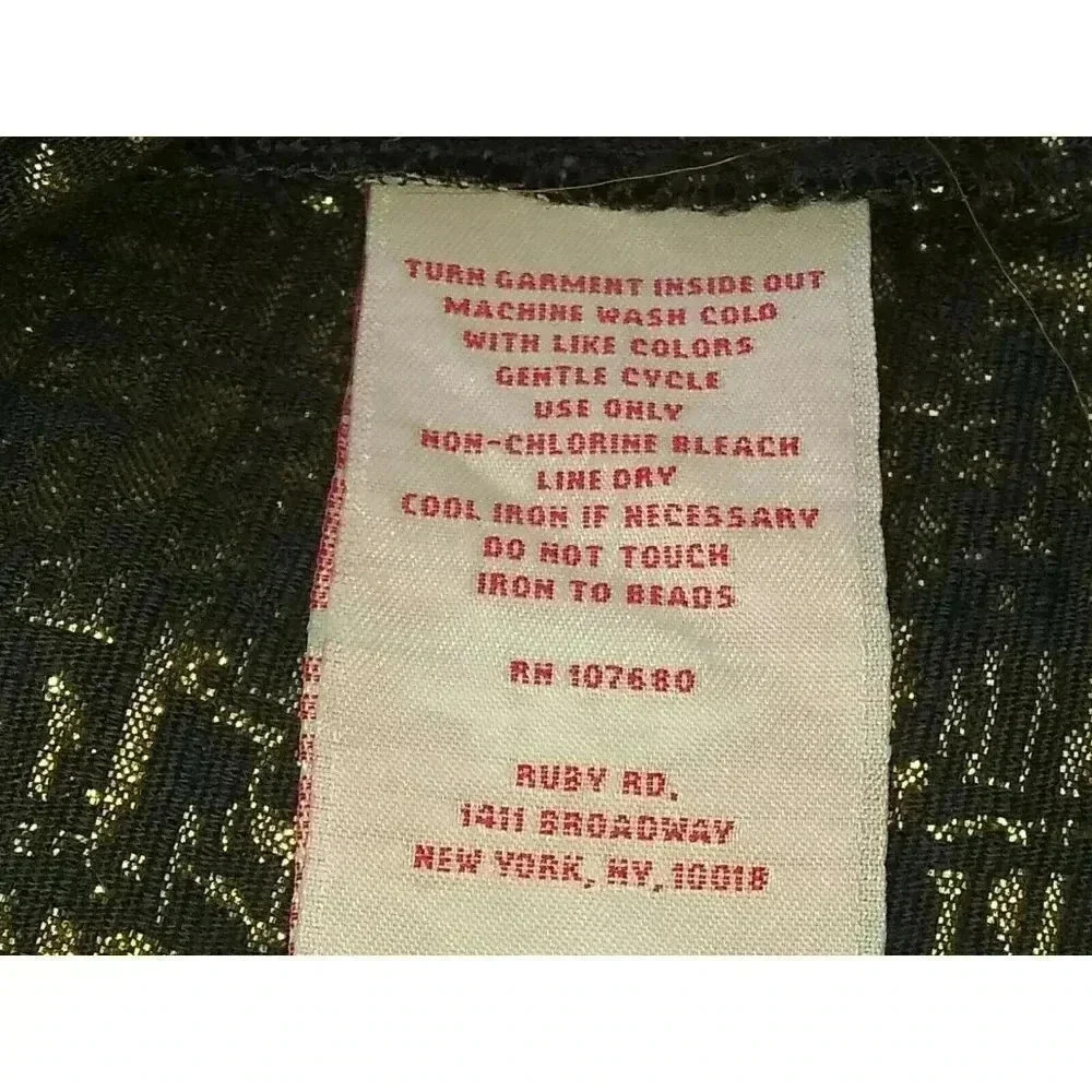 Ruby Rd Women's Gold Studded Short Jacket Size 18… - image 5